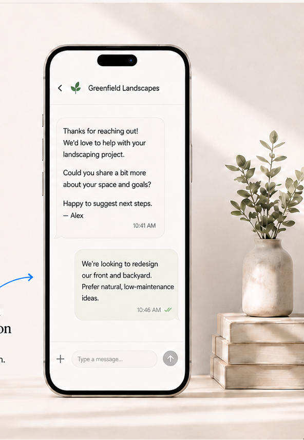 Lead follow-up mobile interface
